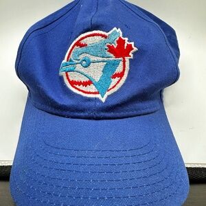 Toronto Blue Jays VTG MLB Hat SnapBack Blue Bird Logo Signatures Sportswear Cap